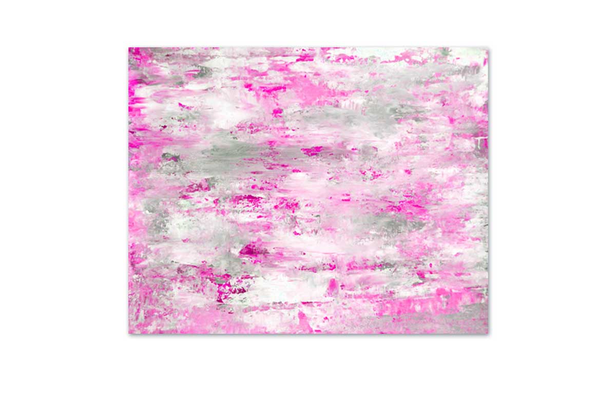 Pink & Grey Abstract | Landscape Wall Art - Final Touch Decor
