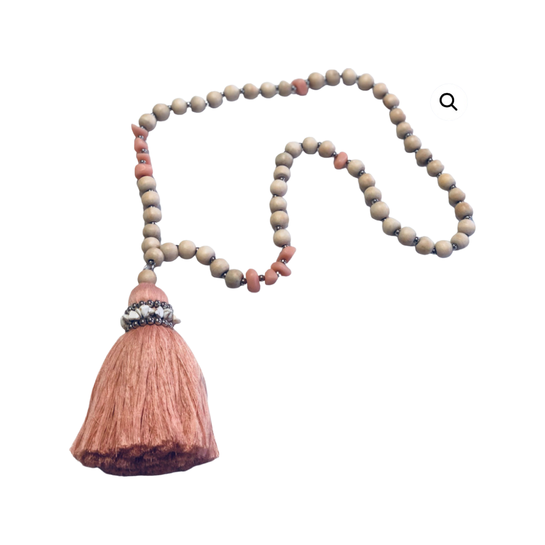 Beaded Strand with Tassel Rose - Final Touch Decor