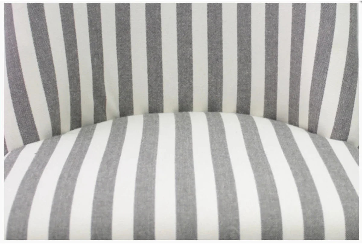 Ophelia Dining Chair Black & White Narrow Stripe - Final Touch Decor