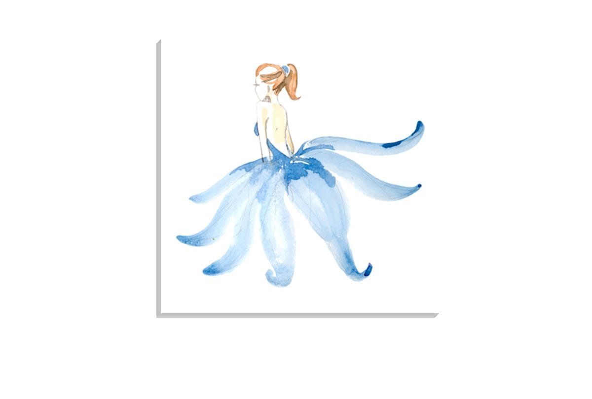 Ballerina Blue | Canvas Wall Art Print - Final Touch Decor