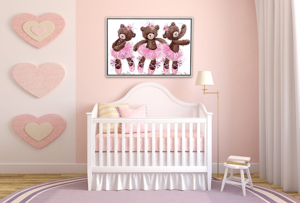 Ballet Bears | Canvas Wall Art Print - Final Touch Decor