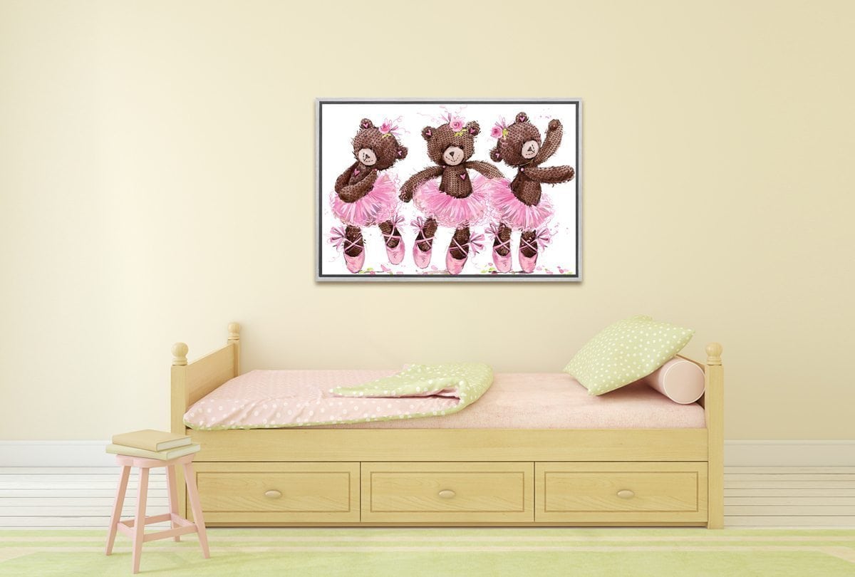 Ballet Bears | Canvas Wall Art Print - Final Touch Decor
