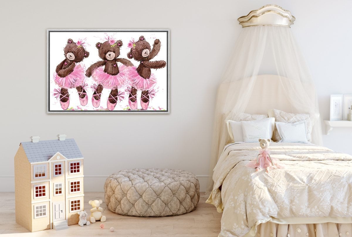 Ballet Bears | Canvas Wall Art Print - Final Touch Decor