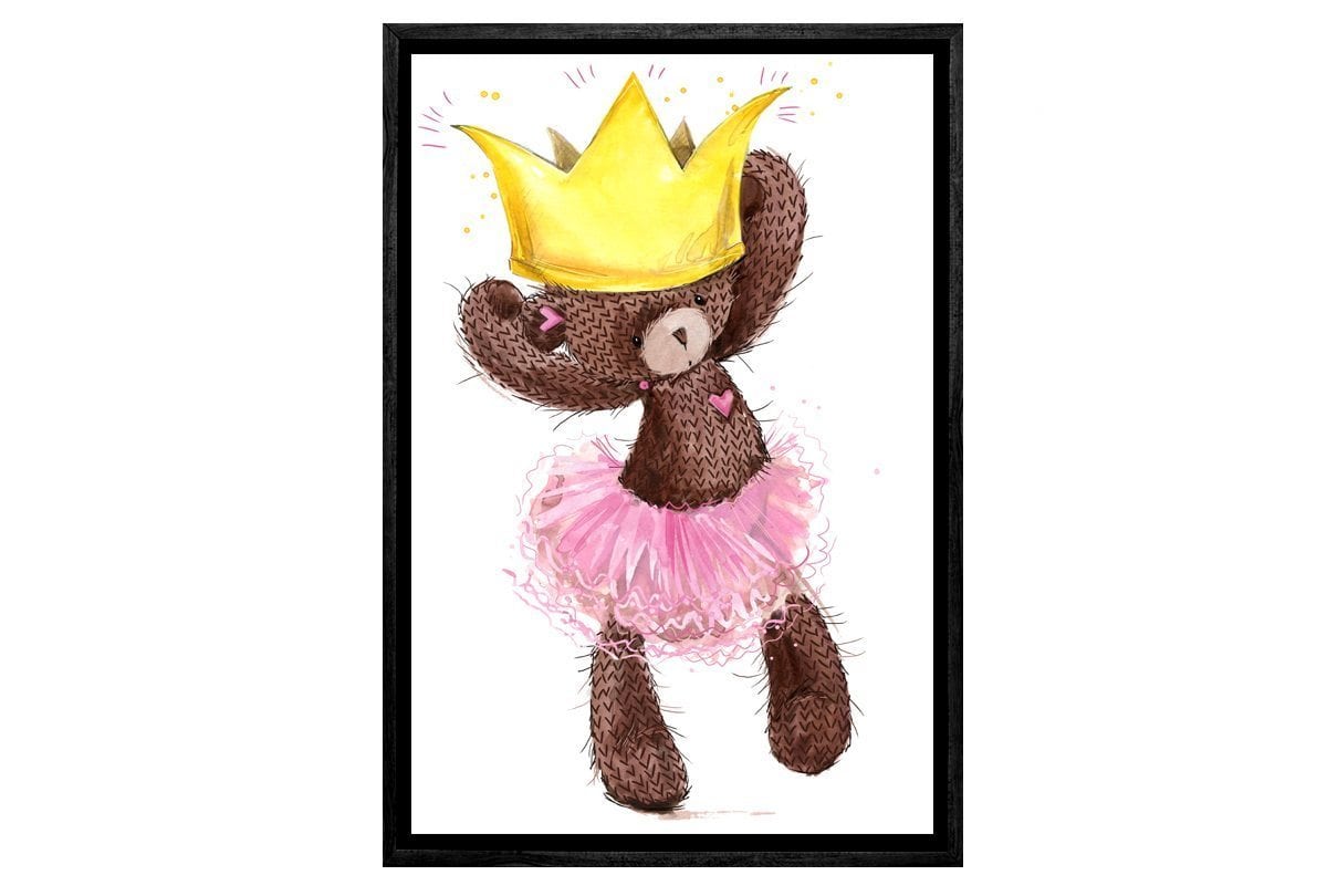 Ballet Bear Princess | Canvas Wall Art Print - Final Touch Decor