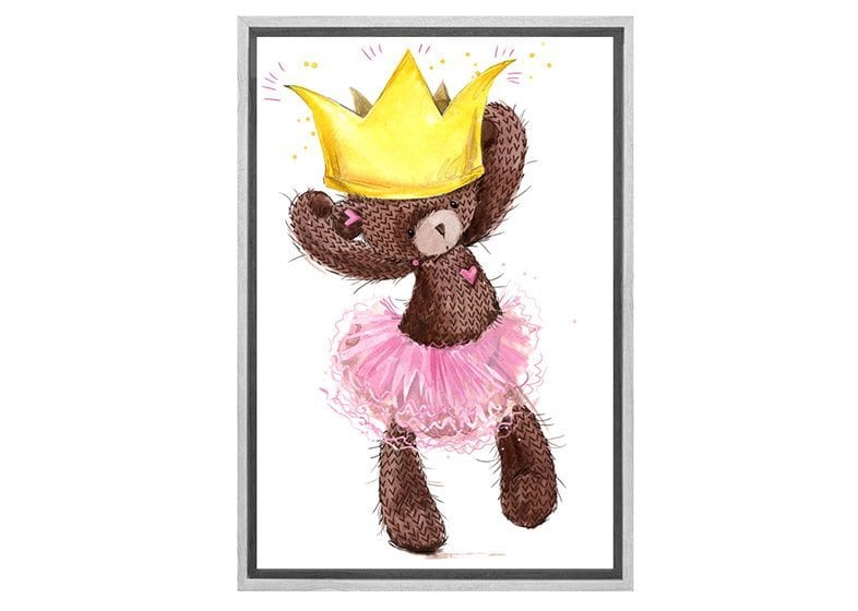 Ballet Bear Princess | Canvas Wall Art Print - Final Touch Decor