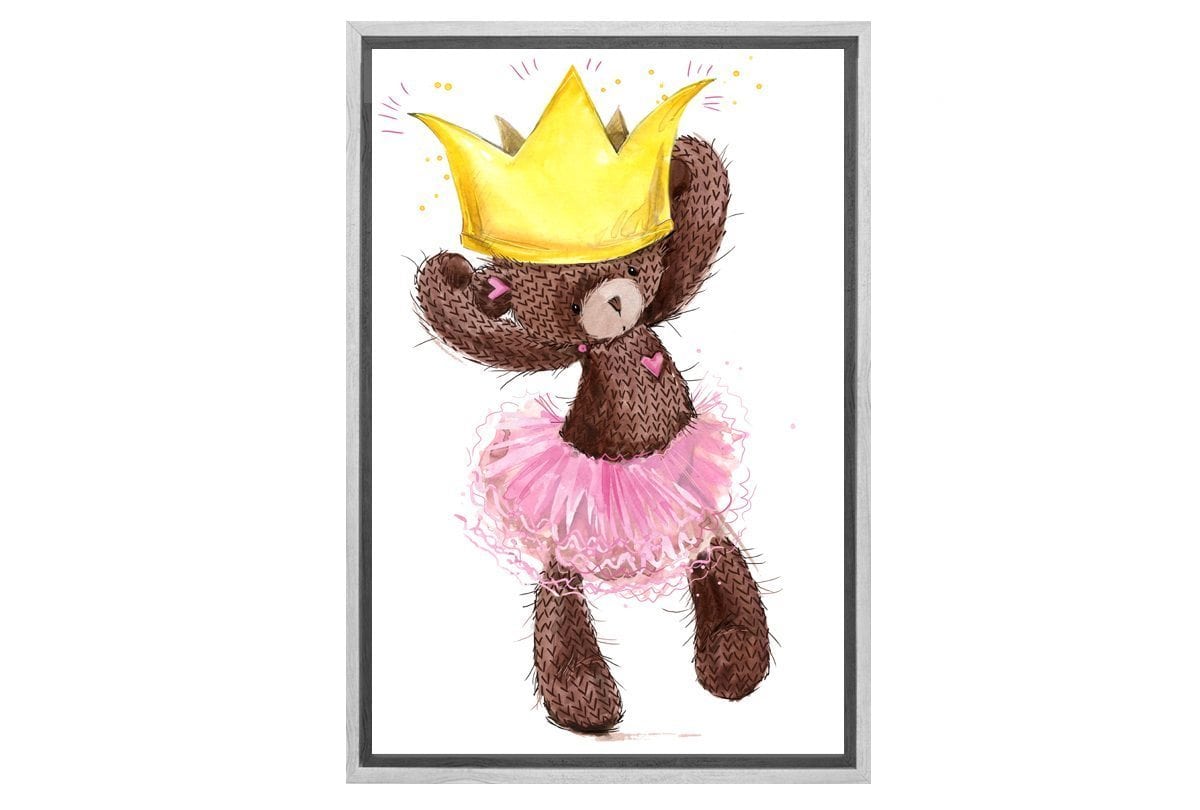 Ballet Bear Princess | Canvas Wall Art Print - Final Touch Decor