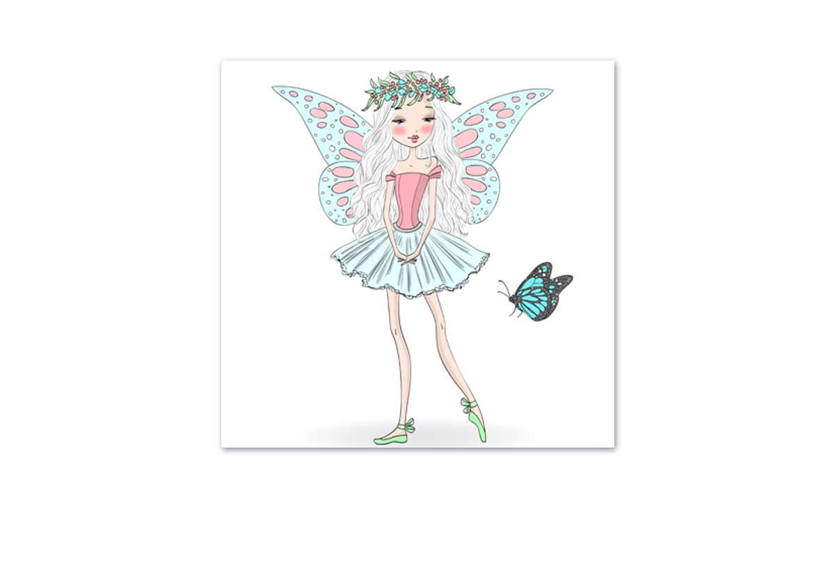 Fairy Ballerina | Kids Wall Art Print - Final Touch Decor