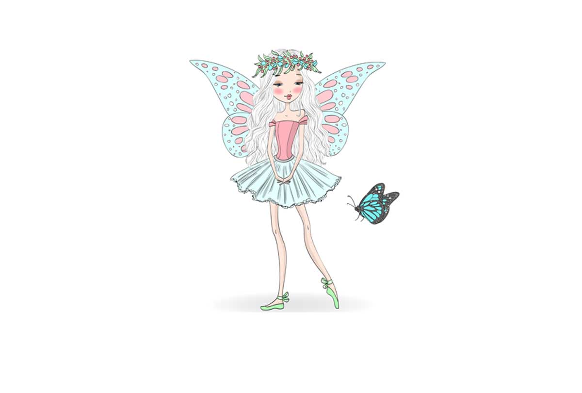 Fairy Ballerina | Kids Wall Art Print - Final Touch Decor
