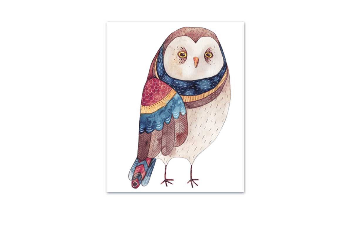Pretty Owl 3 | Canvas Art Print - Final Touch Decor