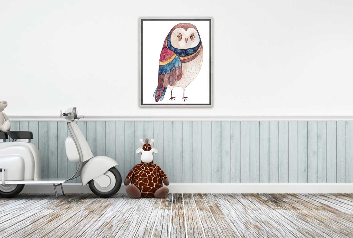 Pretty Owl 3 | Canvas Art Print - Final Touch Decor