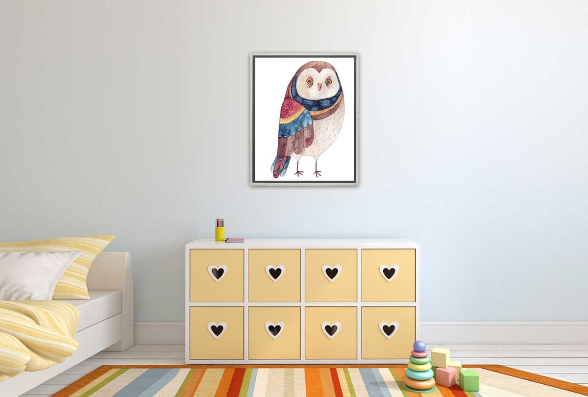 Pretty Owl 3 | Canvas Art Print - Final Touch Decor