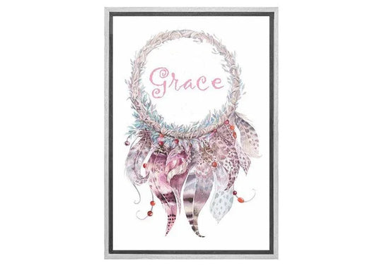 A DreamCatcher | Girls Personalised Canvas Wall Art Print - Final Touch Decor