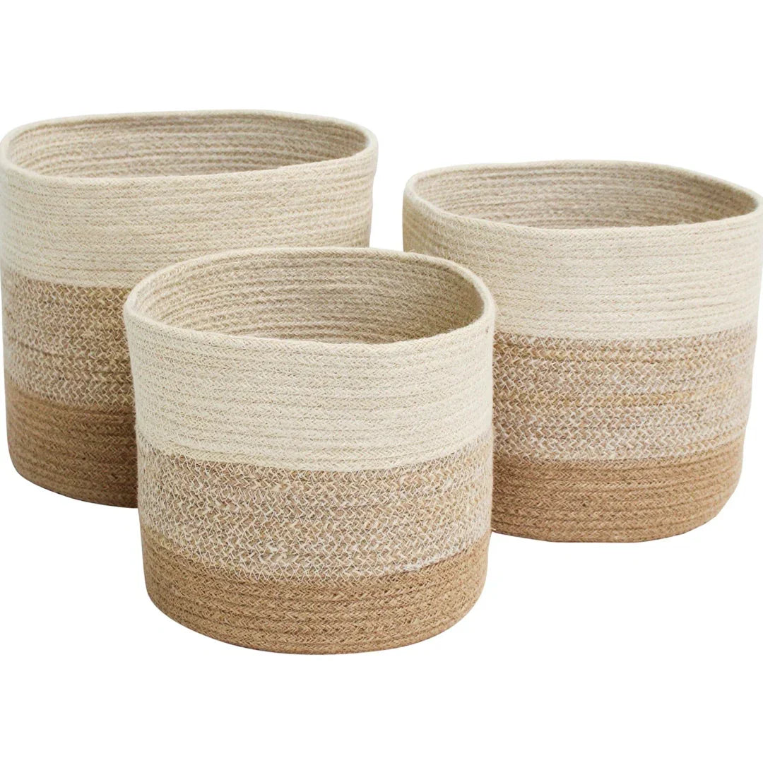 Basket Tub Jute Set of 3 - Final Touch Decor
