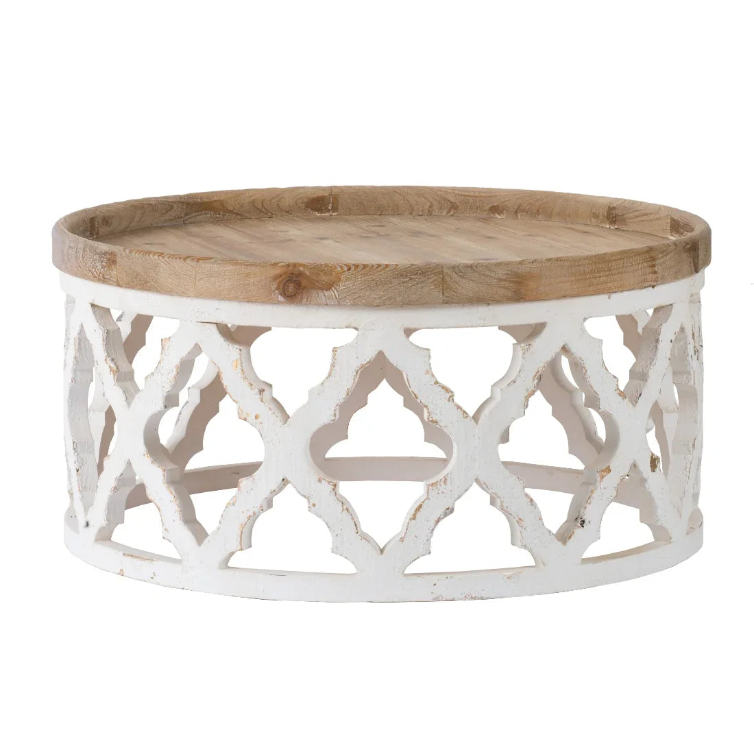 Hamptons Coastal Style Round Coffee Table - Final Touch Decor