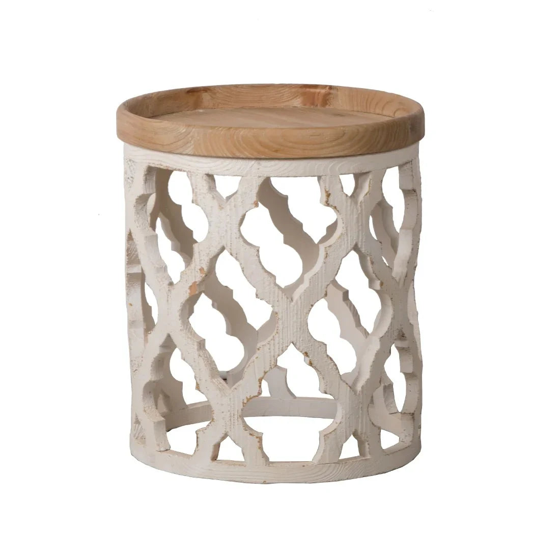 Hamptons Coastal Style Round Side Table - Final Touch Decor