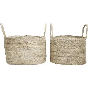 Basket Soft Jute Set of 2 - Final Touch Decor
