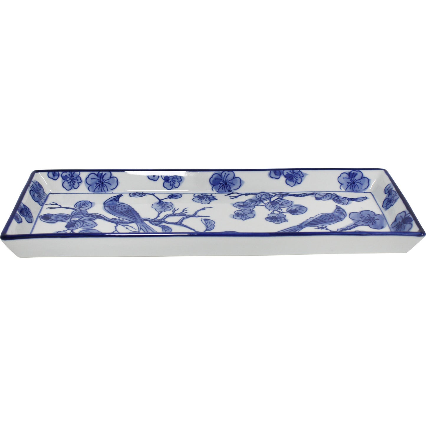 Rectangular Plate Bird Blossom - Final Touch Decor