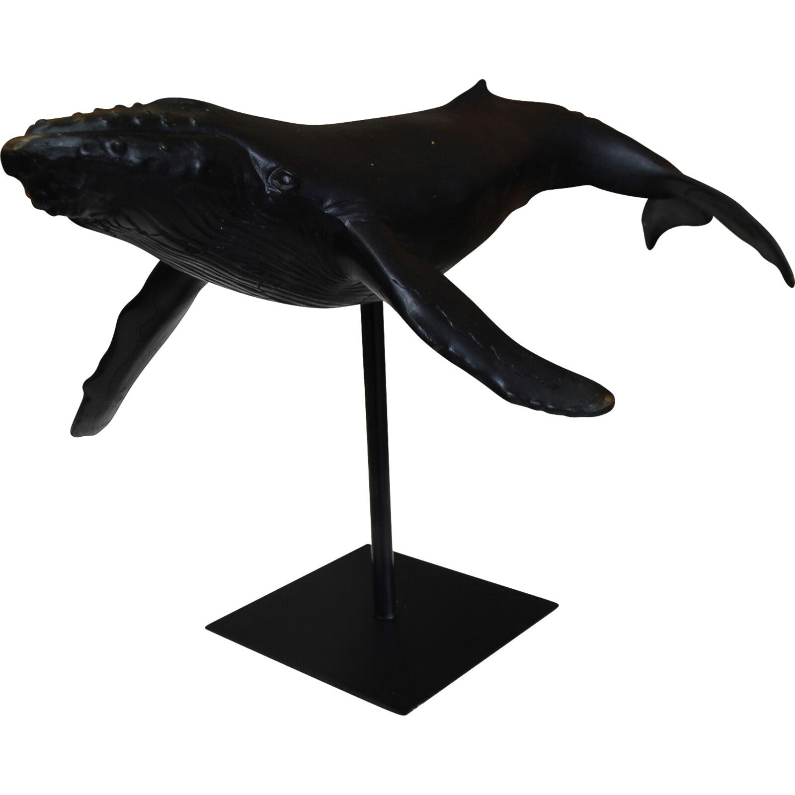 black whale on stand decoration2