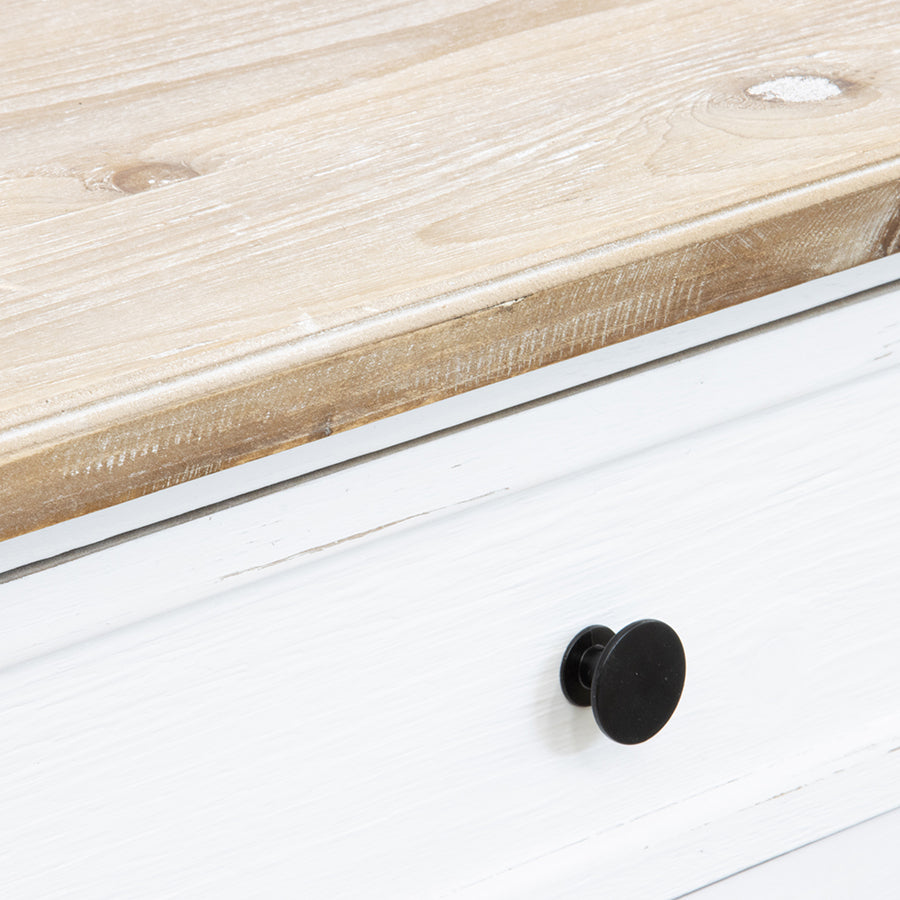 Coastal 2 Draw Console W-2 Shelves - Final Touch Decor