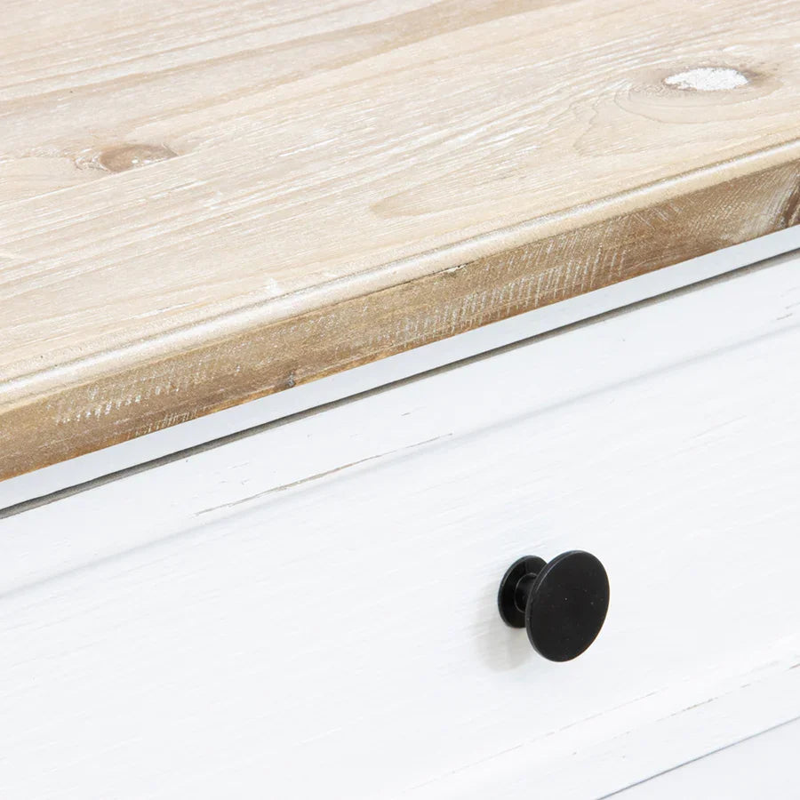 Coastal 2 Draw Console W-2 Shelves - Final Touch Decor