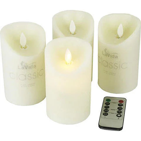 Flameless Candles Large w-Remote - Final Touch Decor