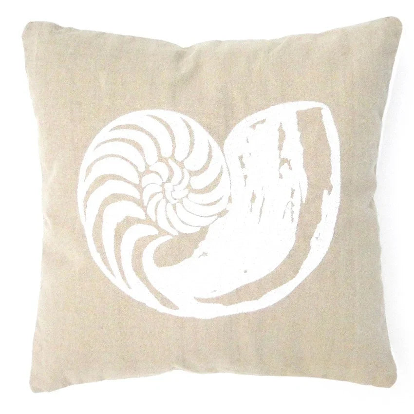 Nautilus Shell Cushion Natural - Final Touch Decor
