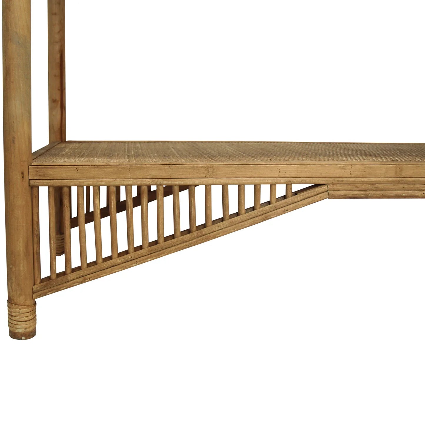 Natural Timber Rattan Console Table - Final Touch Decor