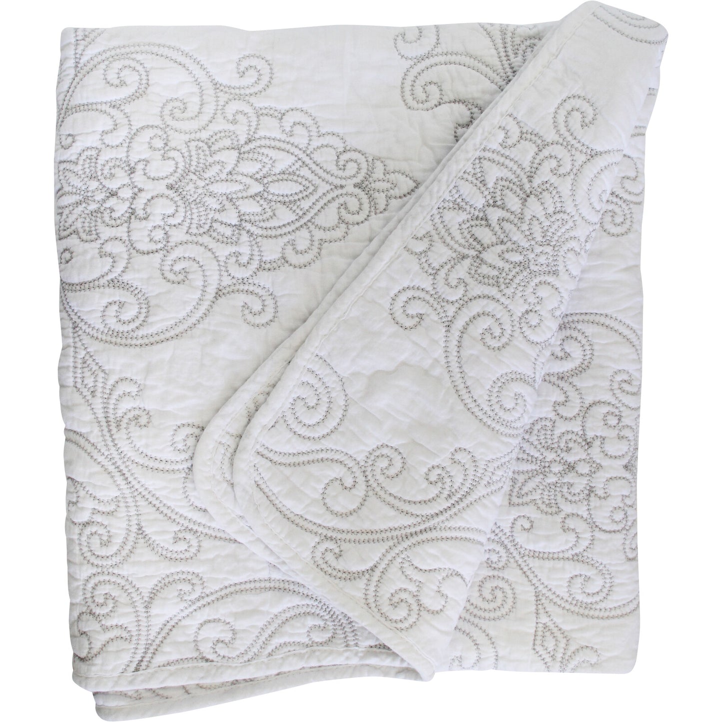 Quilted Throw Cream - Final Touch Decor