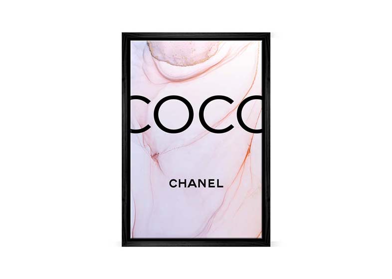 Coco Chanel Pink | Fashion Canvas Wall Art Print - Final Touch Decor