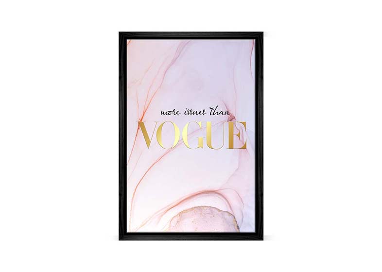 More Issues Than Vogue | Fashion Canvas Wall Art Print - Final Touch Decor