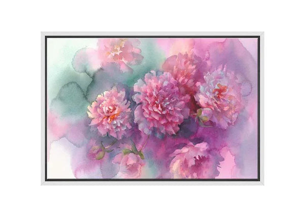 Pink Watercolour Flowers | Floral Wall Art Print | Final Touch Decor