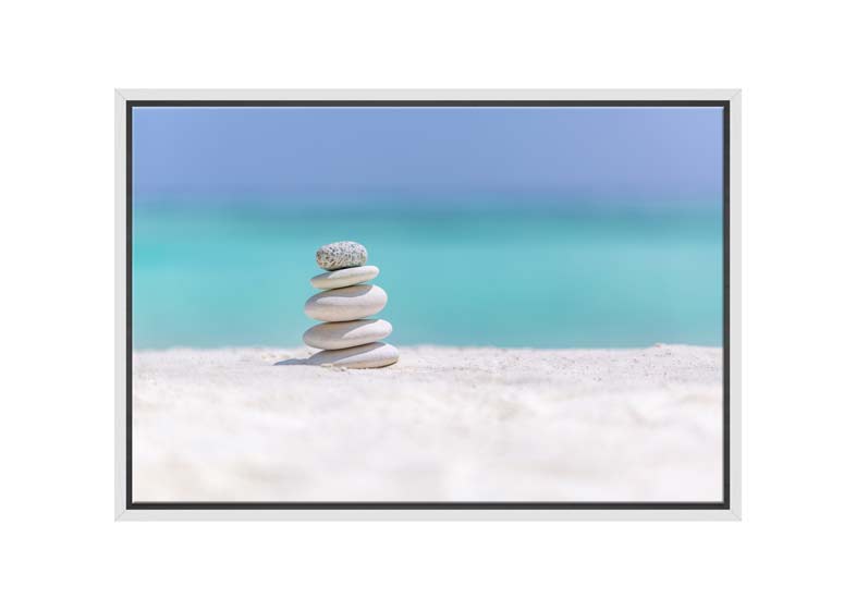 Tropical Beach Pebbles | Canvas Wall Art Print - Final Touch Decor
