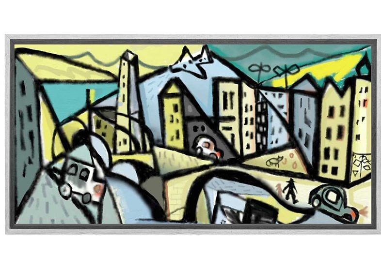 Abstract Town | Canvas Wall Art Print - Final Touch Decor
