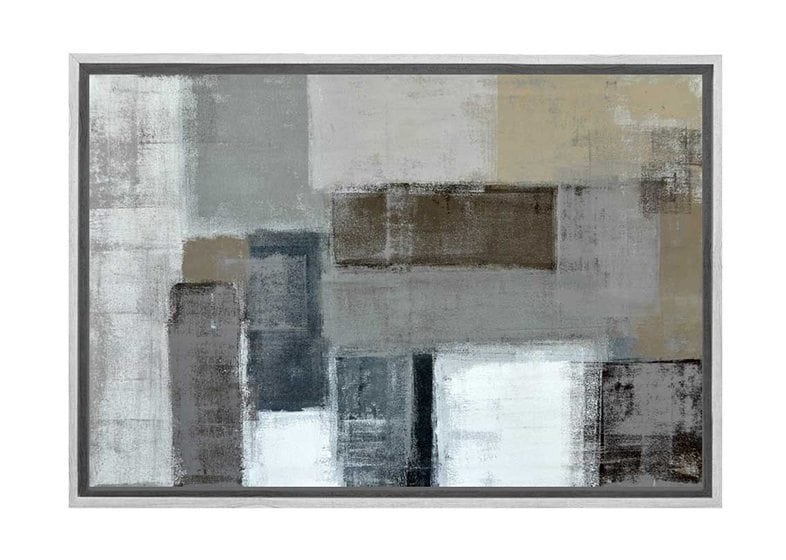 Grey and Brown Abstract | Canvas Wall Art Print - Final Touch Decor