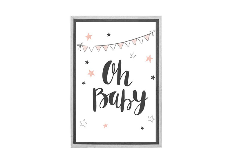 Oh Baby Pink | Scandinavian Kid's Wall Art Print - Final Touch Decor