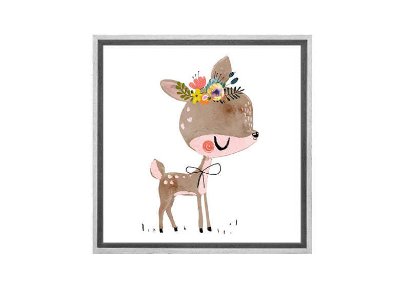 Cute Boho Bear | Canvas Wall Art Print - Final Touch Decor