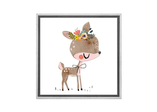 Cute Boho Bear | Canvas Wall Art Print - Final Touch Decor