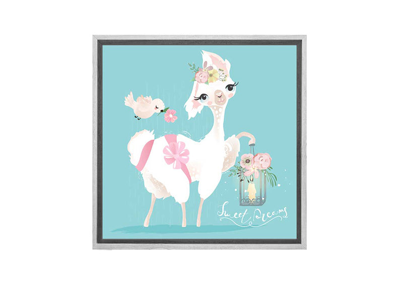 Cute Llama | Canvas Wall Art Print - Final Touch Decor