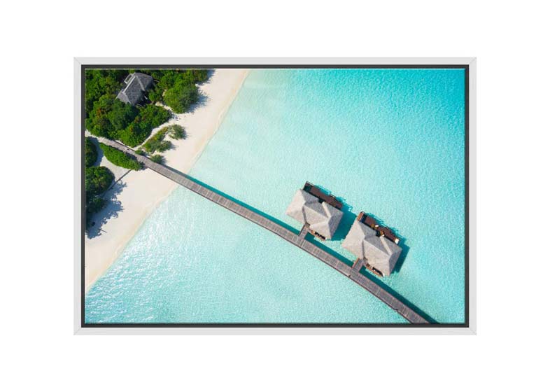 Tropical Island Bure | Canvas Wall Art Print - Final Touch Decor