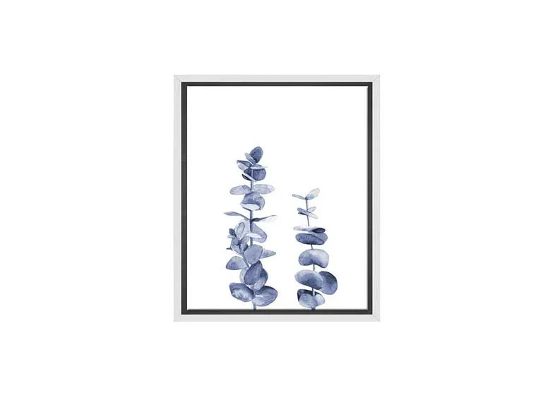 Blue Leaves | Hamptons Canvas Wall Art Print - Final Touch Decor