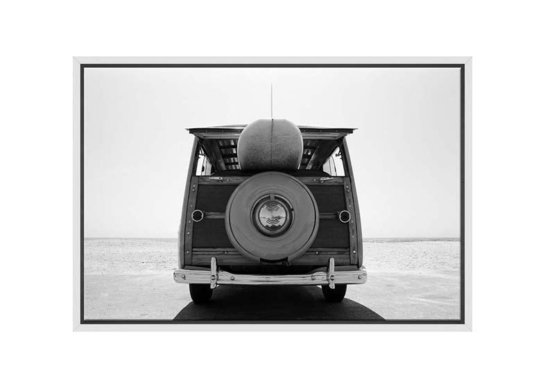 Retro Van with Surfboard | Canvas Wall Art Print - Final Touch Decor