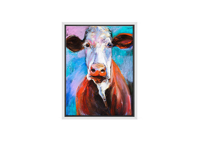 Brown Cow Abstract | Canvas Wall Art Print - Final Touch Decor