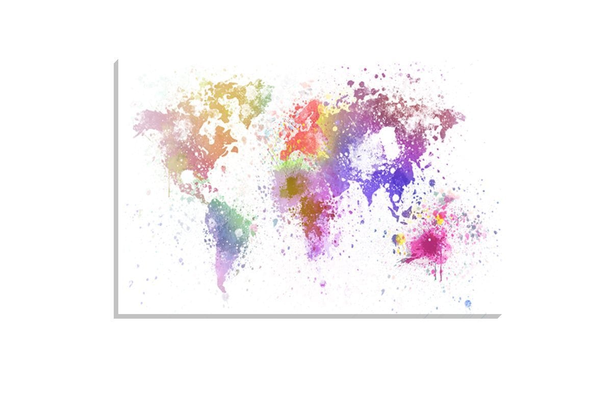 World Map Abstract | Canvas Art Print