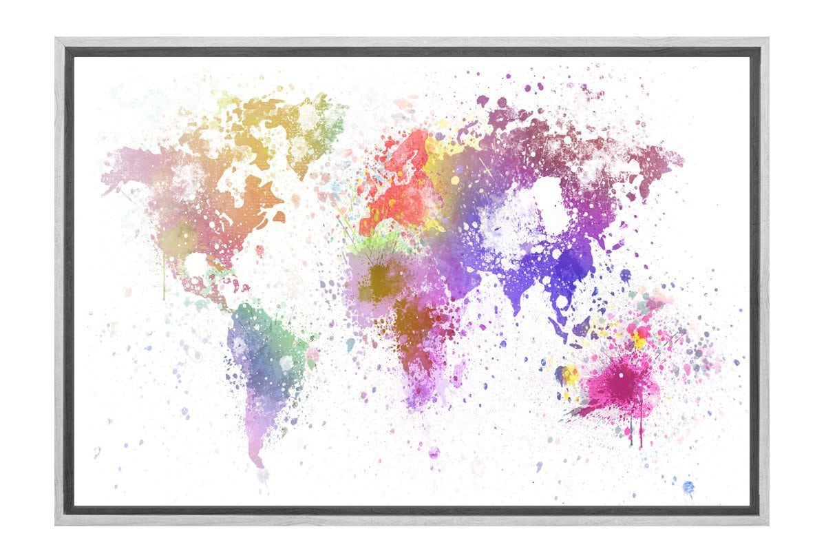 World Map Abstract | Canvas Art Print