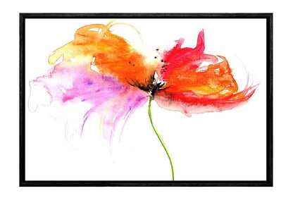 Red-Pink Flower | Canvas Art Print