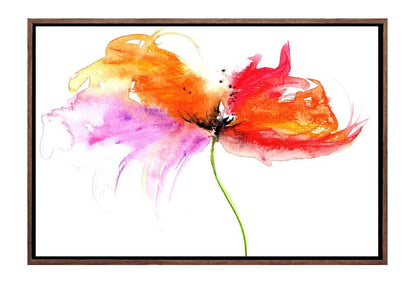 Red-Pink Flower | Canvas Art Print