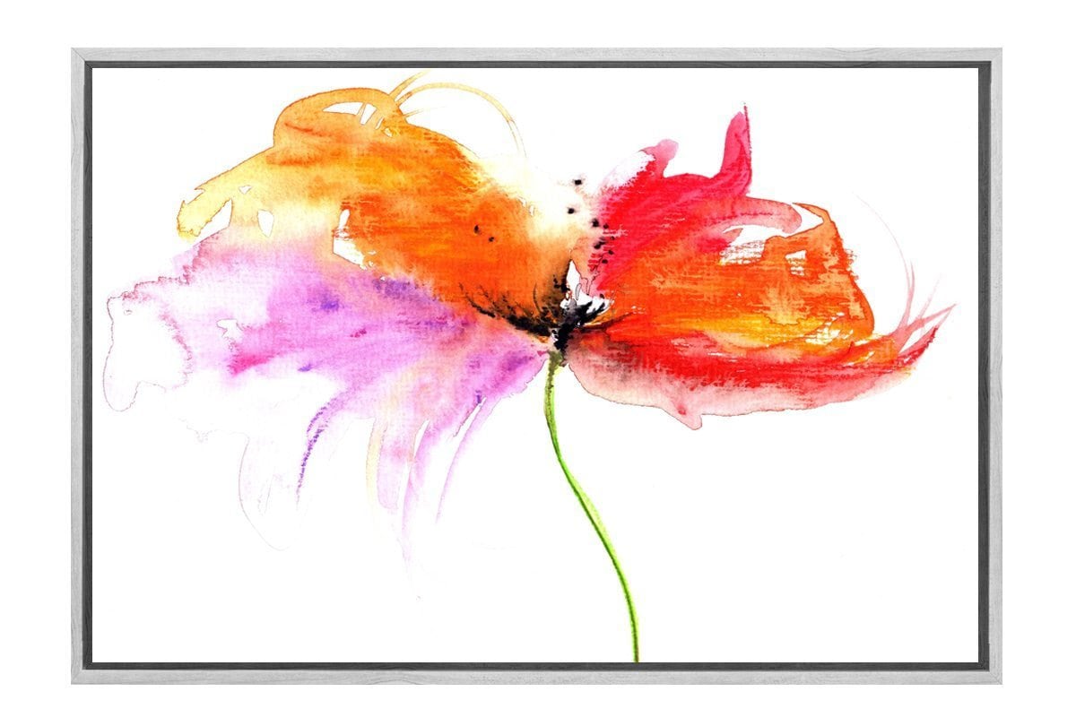 Red-Pink Flower | Canvas Art Print