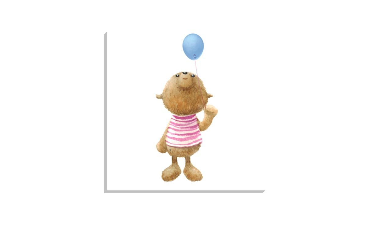 Balloon Bear | Canvas Wall Art Print