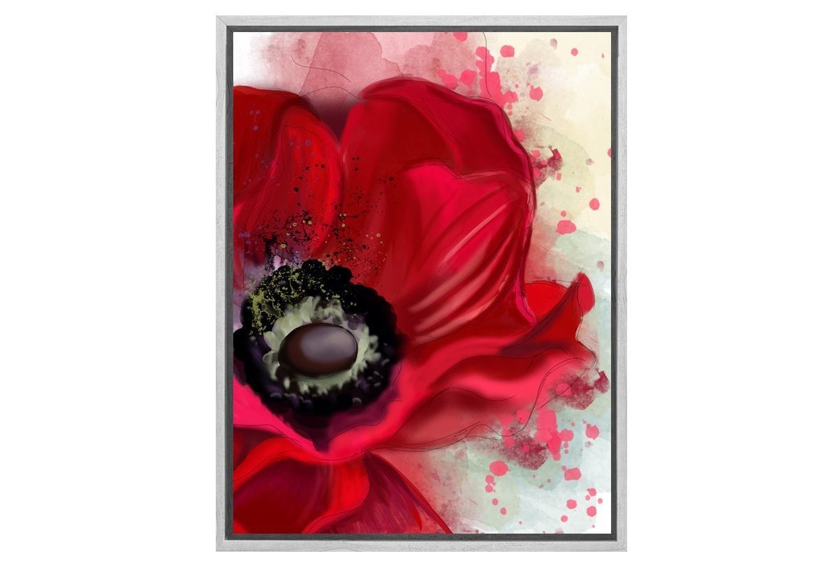 Scarlet Flower | Canvas Wall Art Decor