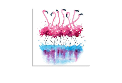 Abstract Flamingo | Abstract Wall Art Print